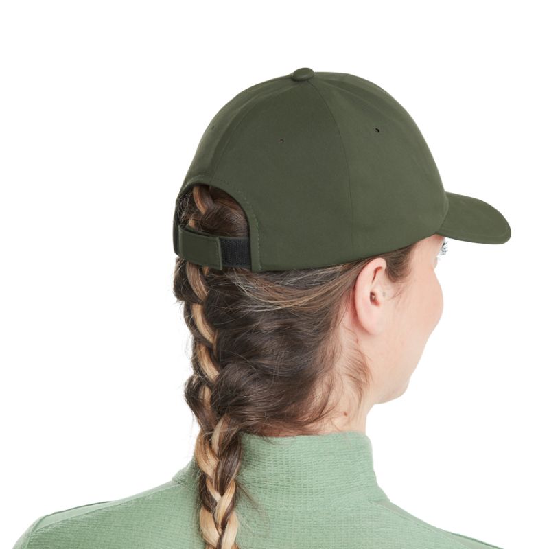 Casquette équitation Alpha Cap Horse Pilot vert foncé - Le Paturon