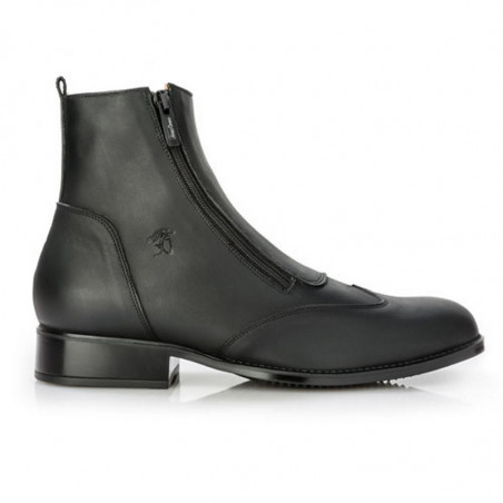 Boots équitation Lecco zip avant Sergio Grasso cuir noir - Le Paturon