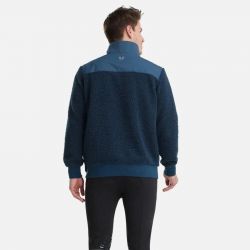 Veste équitation homme Sweat Sherpa Horse Pilot bi-stretch marine - Le Paturon