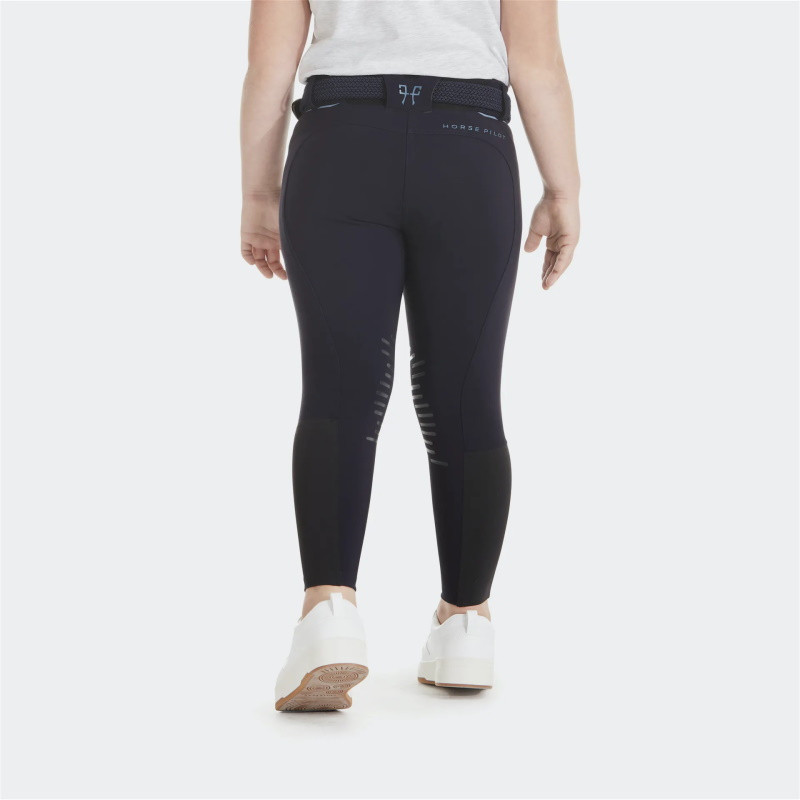 Pantalon équitation fille X-Design Horse Pilot bleu nuit - Le Paturon