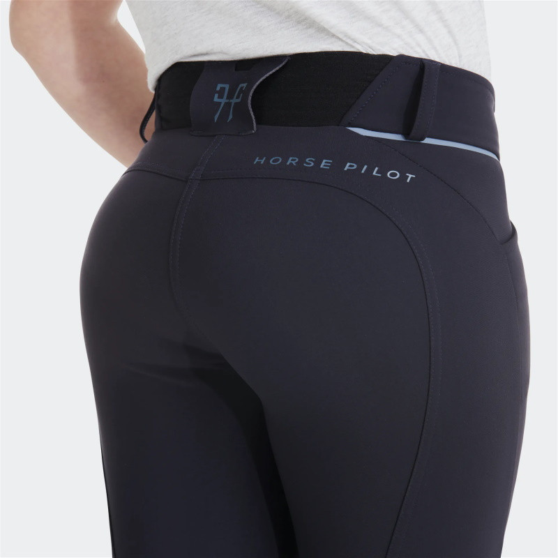 Pantalon équitation fille X-Design Horse Pilot bleu nuit - Le Paturon