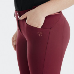 Pantalon équitation fille X-Design Horse Pilot rouge foncé - Le Paturon