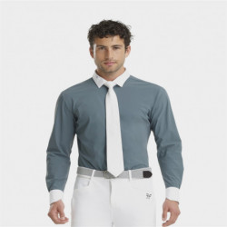 Chemise concours équitation homme Aerolight Horse Pilot bleu ciel - Le Paturon