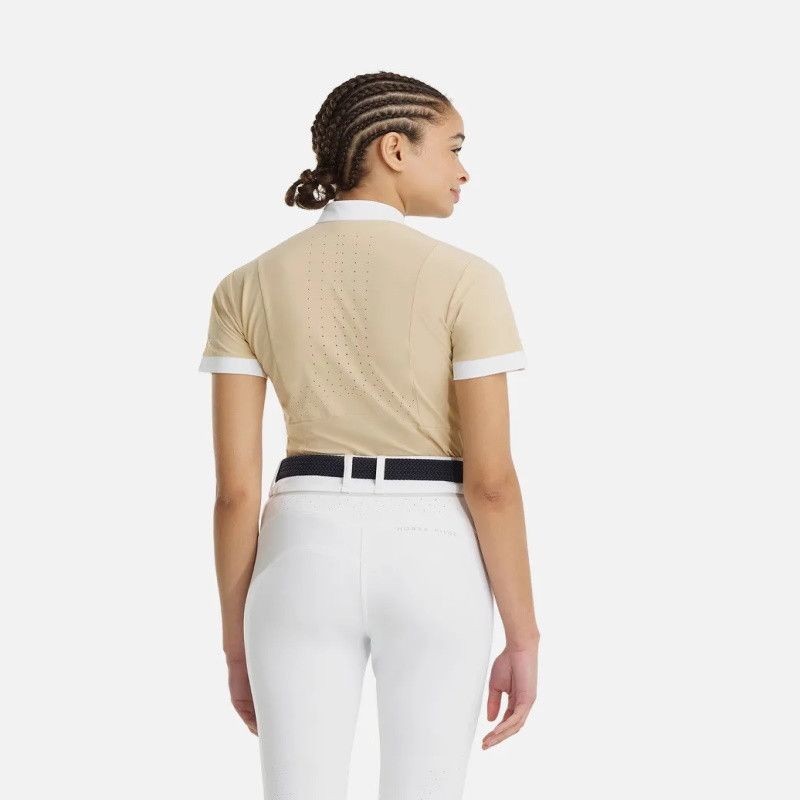 Chemise concours équitation femme Aerolight Horse Pilot sable - Le Paturon