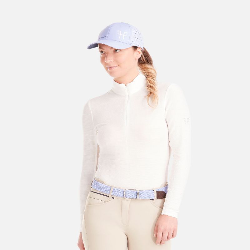 T-shirt équitation femme Suntech Horse Pilot blanc - Le Paturon