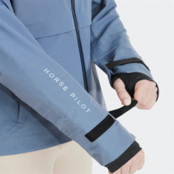 Veste équitation femme imperméable Element Horse Pilot bleu ciel - Le Paturon
