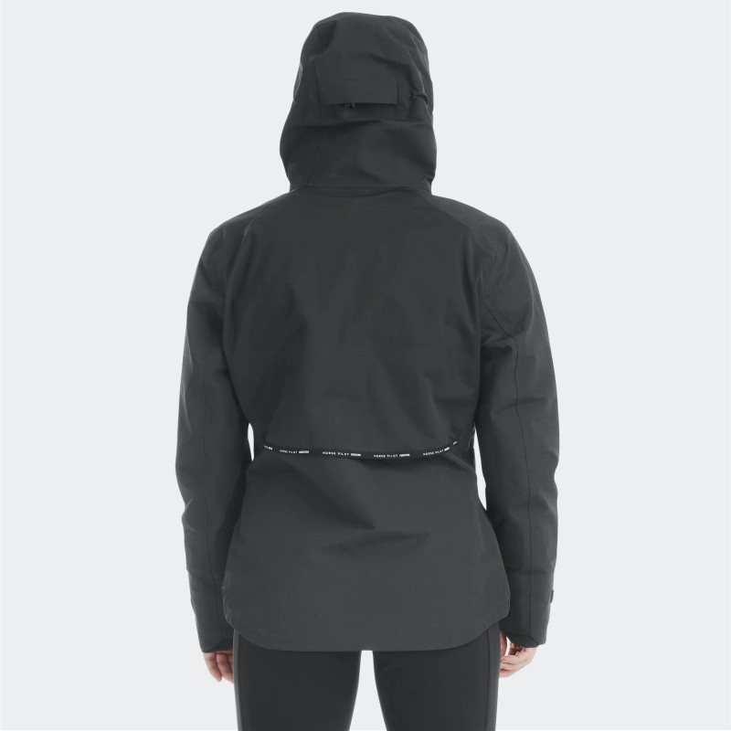 Veste équitation femme imperméable Element Horse Pilot noir - Le Paturon