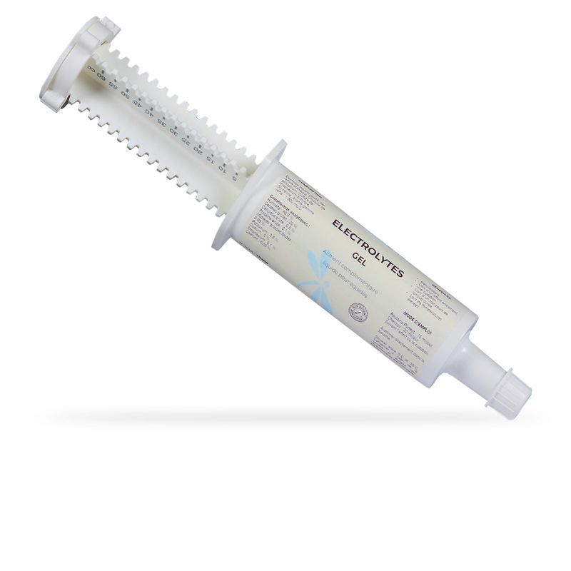 Electrolytes cheval liquide et seringue 60ml Nutragile - Le Paturon
