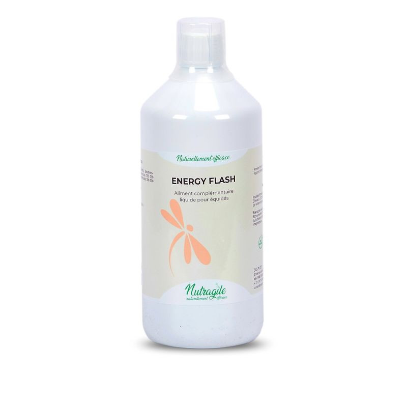Energie Flash liquide 1L Nutragile vitamines cheval - Le Paturon
