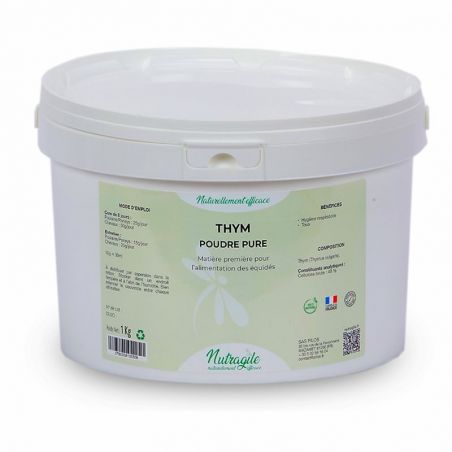 Thym poudre Nutragile respiration cheval - Le Paturon
