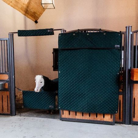Tenture de box cheval Kentucky Horsewear vert foncé - Le Paturon