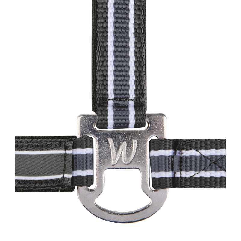 Licol nylon cheval Athletic Waldhausen gris asphalte - Le Paturon