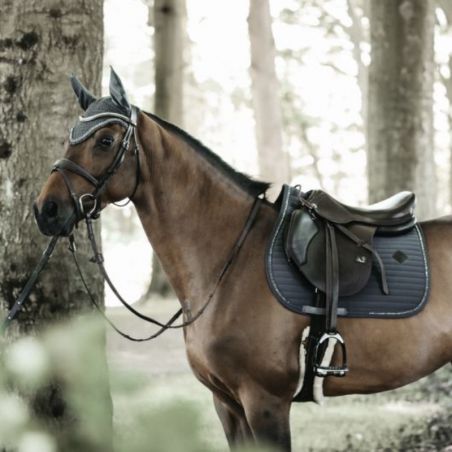 Bonnet cheval Wellington Stone Pearl Kentucky Horsewear gris - Le Paturon