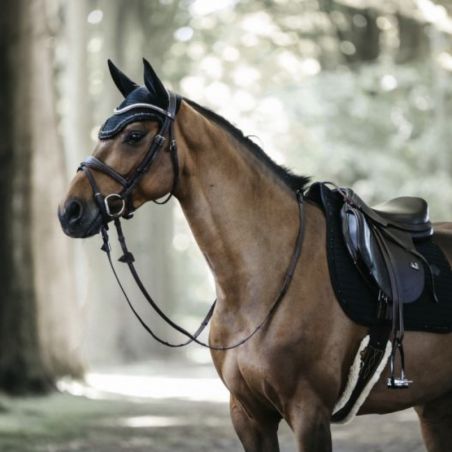 Bonnet cheval Wellington Stone Pearl Kentucky Horsewear marine - Le Paturon