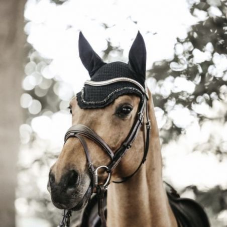 Bonnet cheval Wellington Stone Pearl Kentucky Horsewear noir - Le Paturon