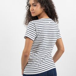 T-shirt Trinity Harcour femme équitation marinière - Le Paturon