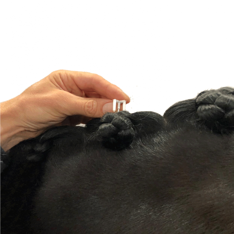 Accessoires de tressage pions cheval Quick Knot Deluxe Waldhausen blanc - Le Paturon