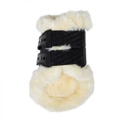 Protège-boulets cheval mouton Kentucky Horsewear élastique velcro noir - Le Paturon