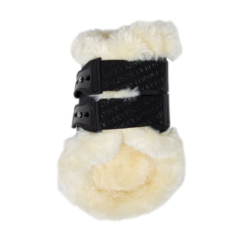 Protège-boulets cheval mouton Kentucky Horsewear élastique velcro noir - Le Paturon