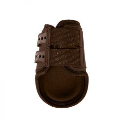 Protège-boulets cheval Kentucky Horsewear élastique velcro marron - Le Paturon