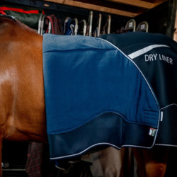 Sous-couverture cheval séchante Dry Liner Horseware marine gris - Le Paturon