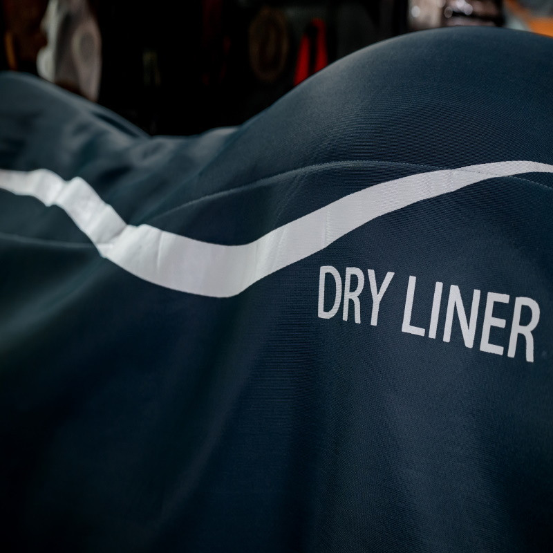 Sous-couverture cheval séchante Dry Liner Horseware marine gris - Le Paturon