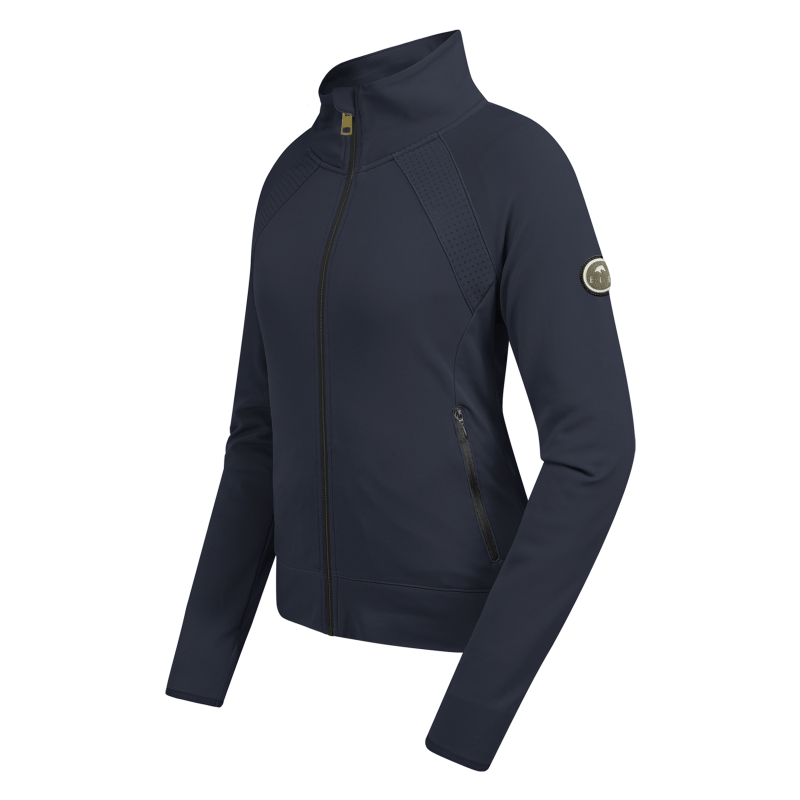 Veste équitation femme Power Strech London ELT bleu nuit - Le Paturon