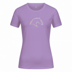 T-shirt équitation femme Los Angeles ELT violet - Le Paturon