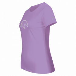 T-shirt équitation femme Los Angeles ELT violet - Le Paturon