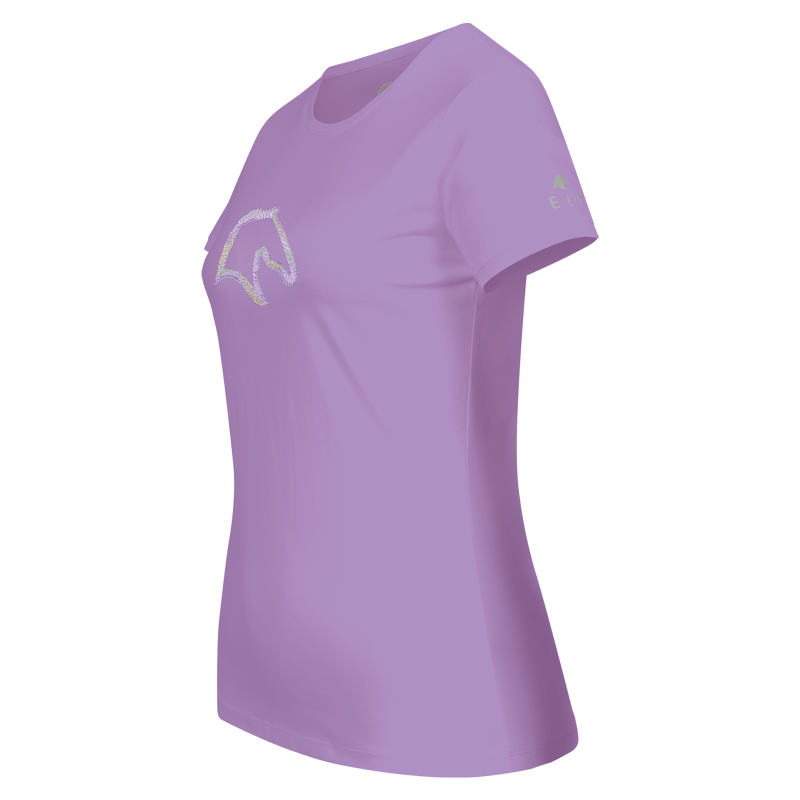 T-shirt équitation femme Los Angeles ELT violet - Le Paturon