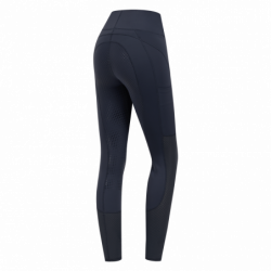 Legging équitation femme Hanna Mesh ELT été bleu nuit - Le Paturon
