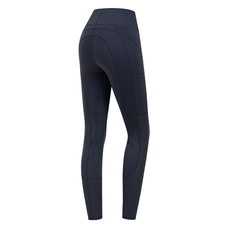 Legging équitation femme Hanna Mesh ELT été bleu nuit - Le Paturon
