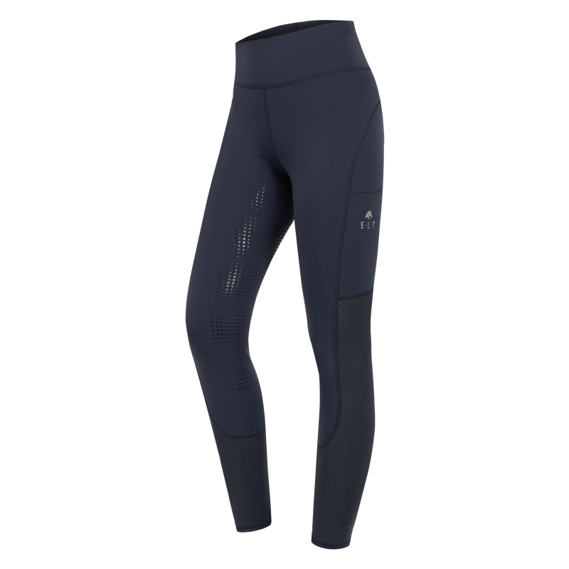 Legging équitation femme Hanna Mesh ELT été bleu nuit - Le Paturon