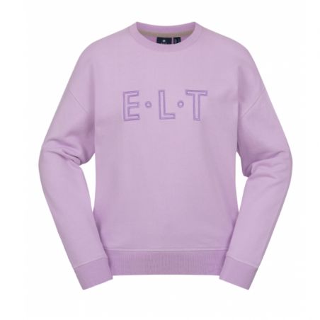 Sweatshirt équitation femme Las Vegas ELT lilas - Le Paturon