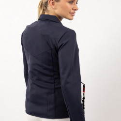 Veste concours équitation femme Kanji compatible Airbag Hit Air Rider Harcour marine - Le Paturon