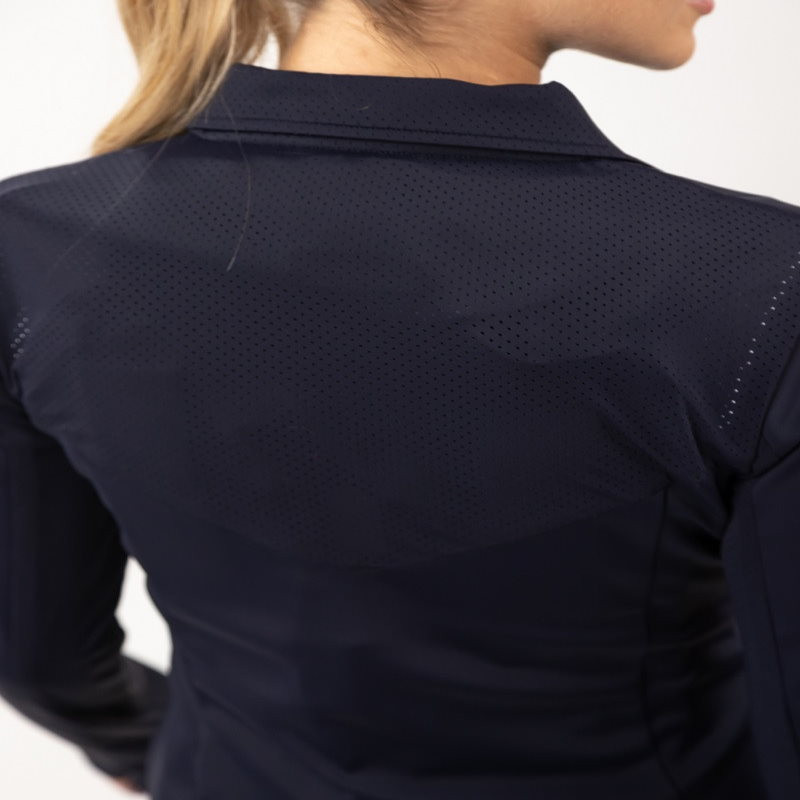 Veste concours équitation femme Kanji compatible Airbag Hit Air Rider Harcour marine - Le Paturon