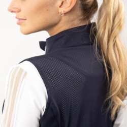 Gilet équitation femme Senjo compatible Airbag Hit Air Rider Harcour sans manches marine - Le Paturon