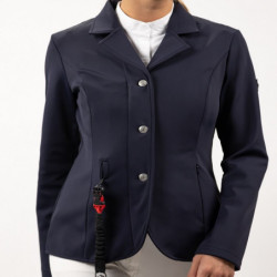 Veste concours équitation femme Kanji compatible Airbag Hit Air Rider Harcour marine - Le Paturon