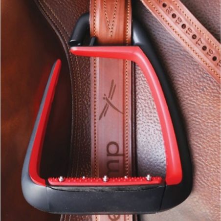 Étrivières équitation cuir larges Classic Wide Freejump marron - Le Paturon