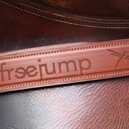 Étrivières équitation cuir larges Classic Wide Freejump marron - Le Paturon
