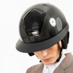 Casque équitation Voronoï carbone Freejump sans protection temporale - Le Paturon