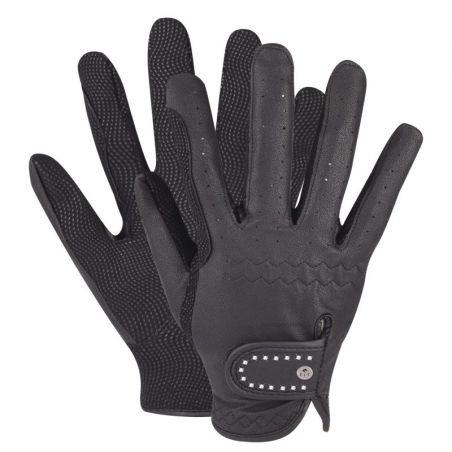 Gants équitation cuir hiver Allrounder ELT noir - Le Paturon