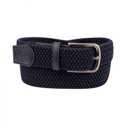 Ceinture équitation Malina Waldhausen extensible bleu profond - Le Paturon