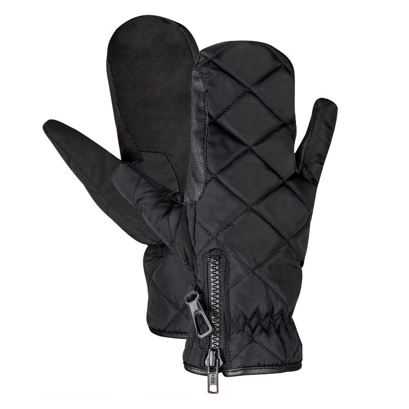 Gants équitation Diamond Winter Plus Waldhausen noir - Le Paturon