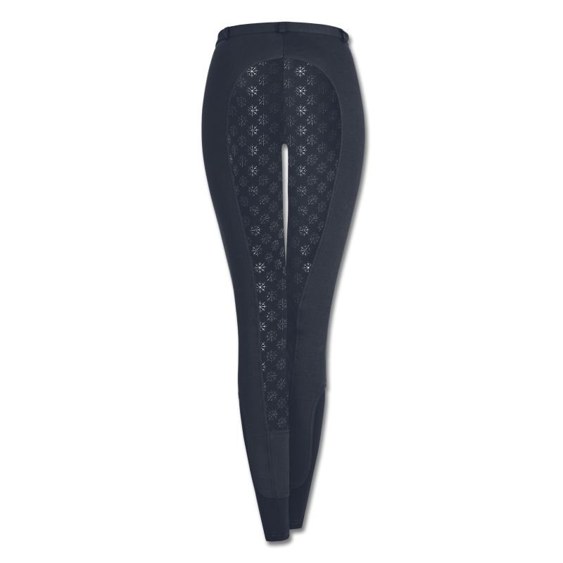 Pantalon équitation femme thermique Fun Sport ELT silicone bleu nocturne - Le Paturon