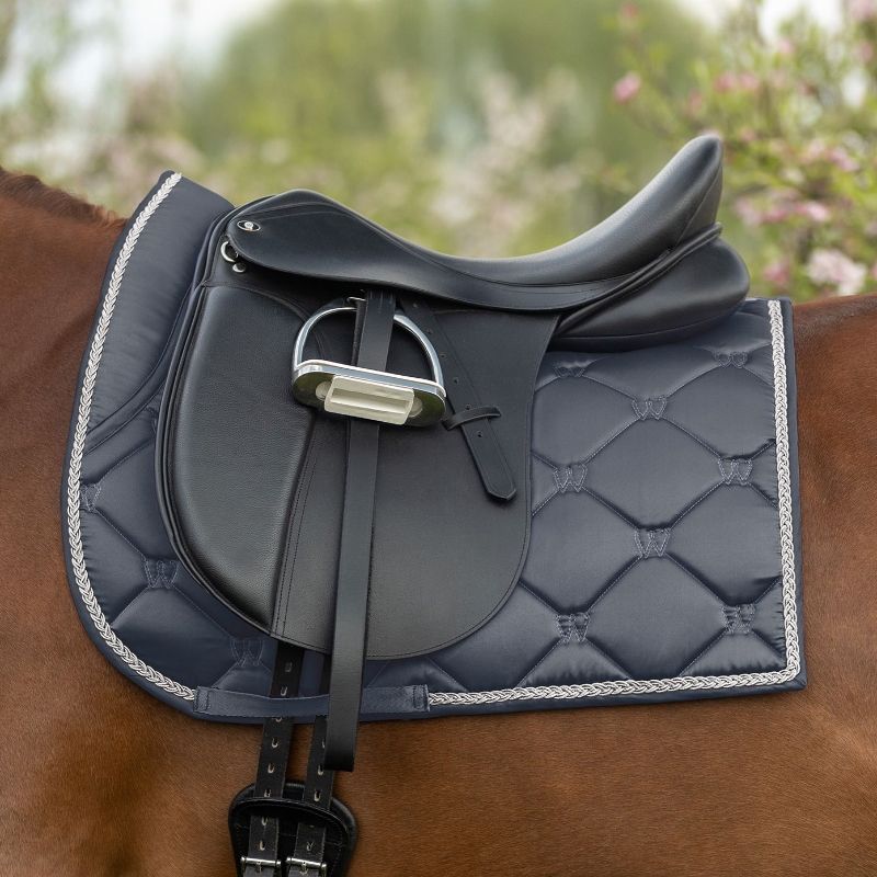 Tapis Waldhausen Valencia dressage cheval bleu nuit - Le Paturon