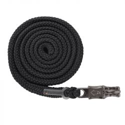 Longe cheval Waldhausen Modern Rosé noir mousqueton sécurité - Le Paturon