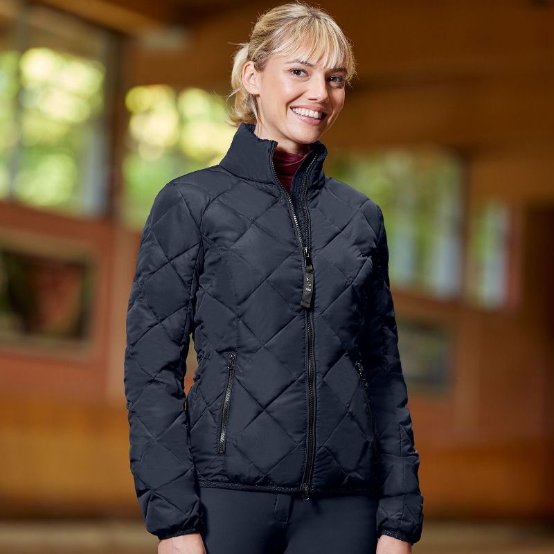 Veste équitation femme Monza ELT bleu profond - Le Paturon