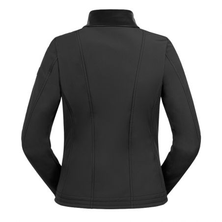 Veste équitation femme Softshell Monte Carlo ELT noir - Le Paturon