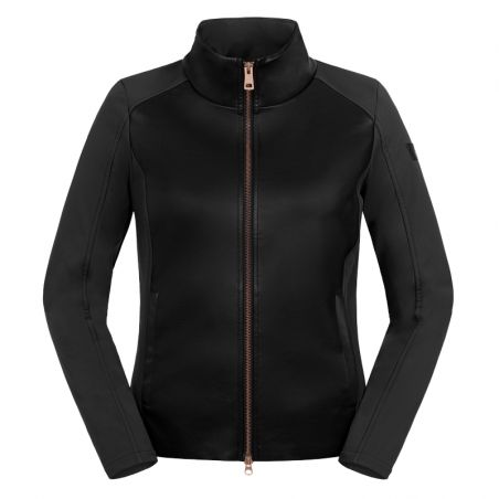 Veste équitation femme Softshell Monte Carlo ELT noir - Le Paturon